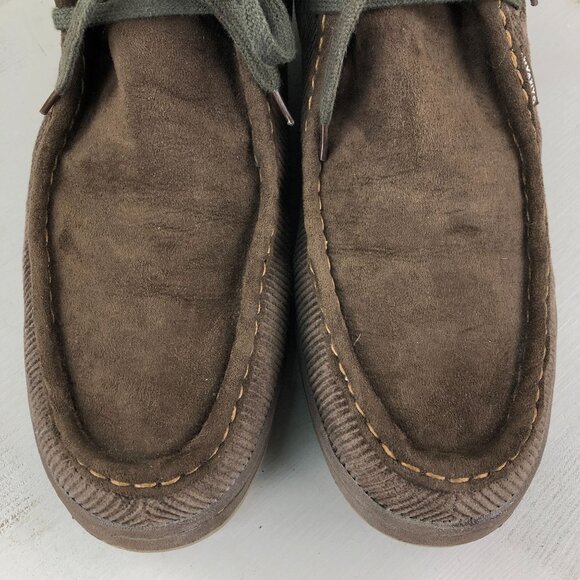 Airwalk Men\'s Size 13 Brown Corduroy Closed Toe Faux Sherpa Lined Chukka Boots main image 10